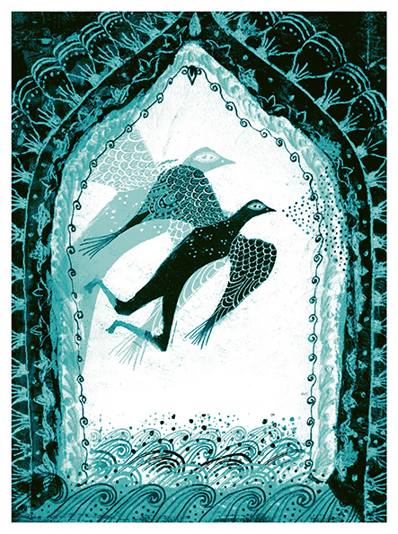 El Profeta - El Jardín del Profeta. Ilustración de Ana Inés Castelli / Piper