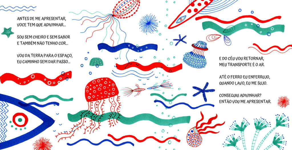 Meu planeta rima com àgua. Ilustraciones de Ana Inés Castelli